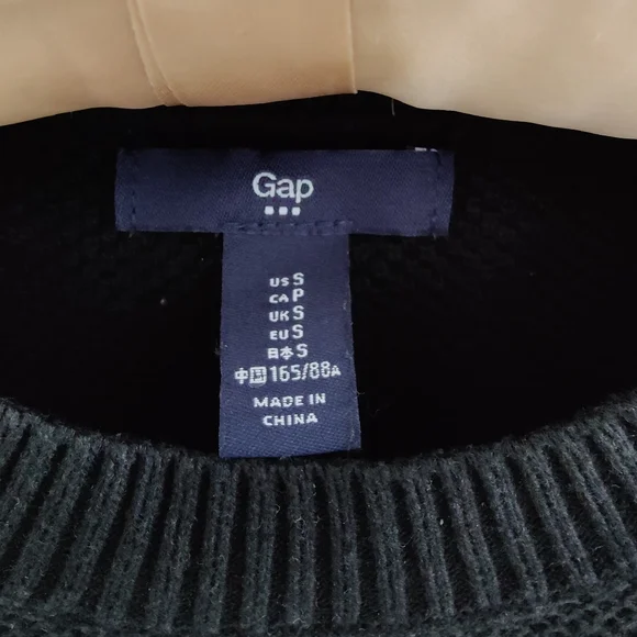 Gap Women's small black lightweight 100% cotton long sleeve sweater - Picture 5 of 6